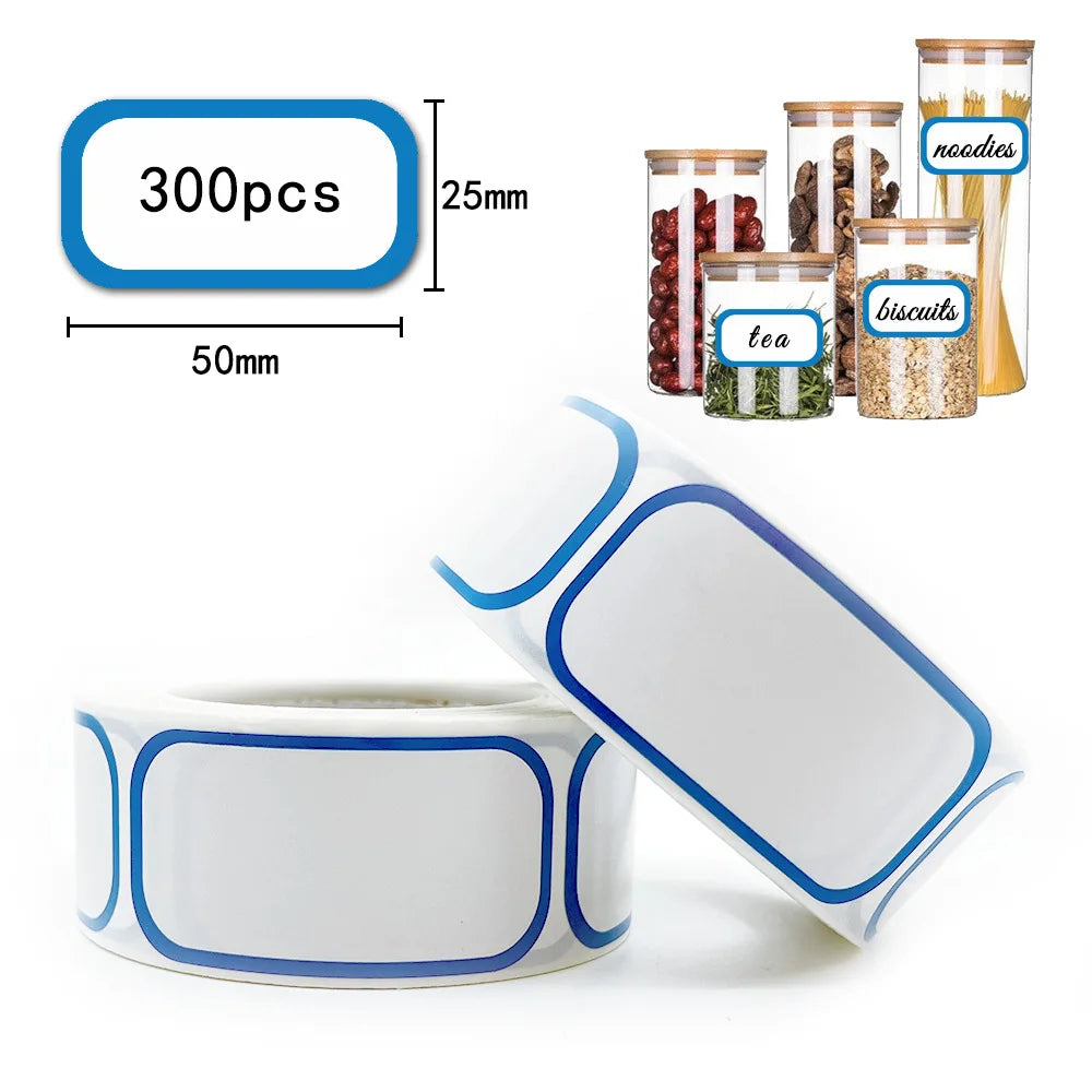 300Pcs Removable Freezer Labels, 1 X 2 Inch Food Storage Stickers, Self-Adhesive Date Labels DIY Handmade Stickers Bottle Pack Beauty World Shop
