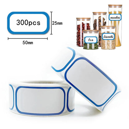 300Pcs Removable Freezer Labels, 1 X 2 Inch Food Storage Stickers, Self-Adhesive Date Labels DIY Handmade Stickers Bottle Pack Beauty World Shop