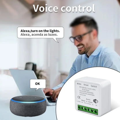 Wifi Smart Switch for Led Lighting Tuya Smart Life RF 433MHz Remote Voice Control Alexa Google Alice 1/2/3 Gang Wireless Switch Beauty World Shop