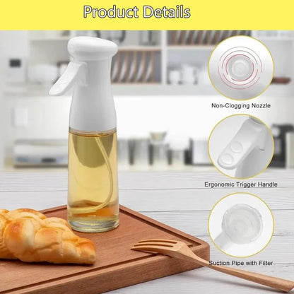 Oil Spray for Cooking - Olive Oil Dispenser Bottle Sprayer Mist-Reusable Food Grade Oil Vinegar,Spray Bottle Kitchen Accessories Beauty World Shop