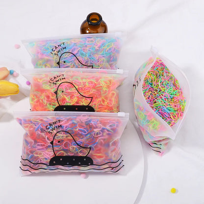 500/1000/2000pcs Girls Colourful Disposable Rubber Band Hair Ties Headband Children Ponytail Holder Bands Kids Hair Accessories Beauty World Shop