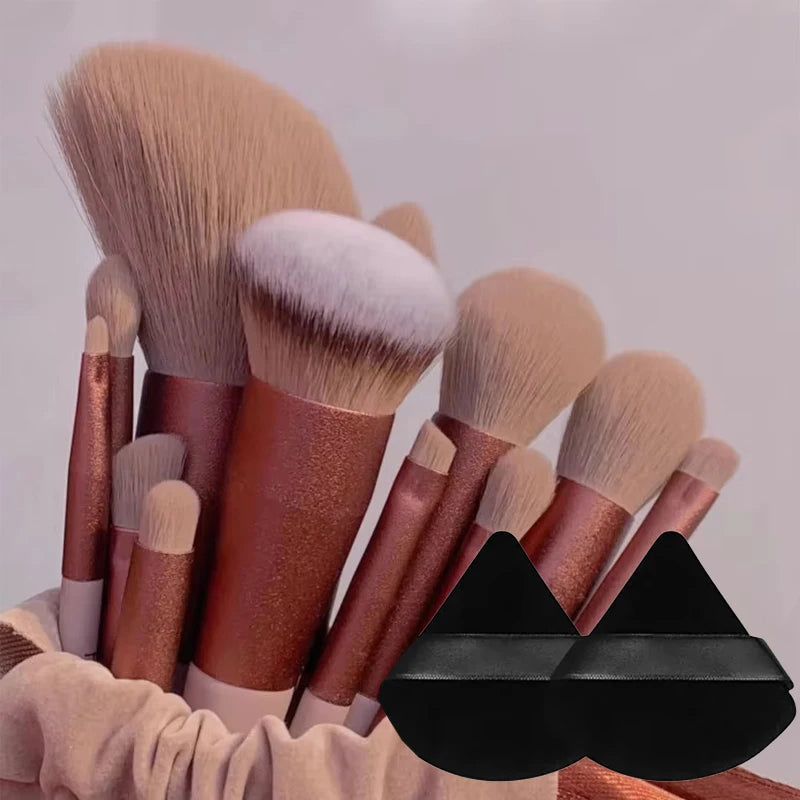 13pcs Makeup Brush Brushes Set Cosmetic Makeup Sponge Makeup Brush Beauty Tool Eyeshadow Blush Professional Brush Set Beauty Fashion