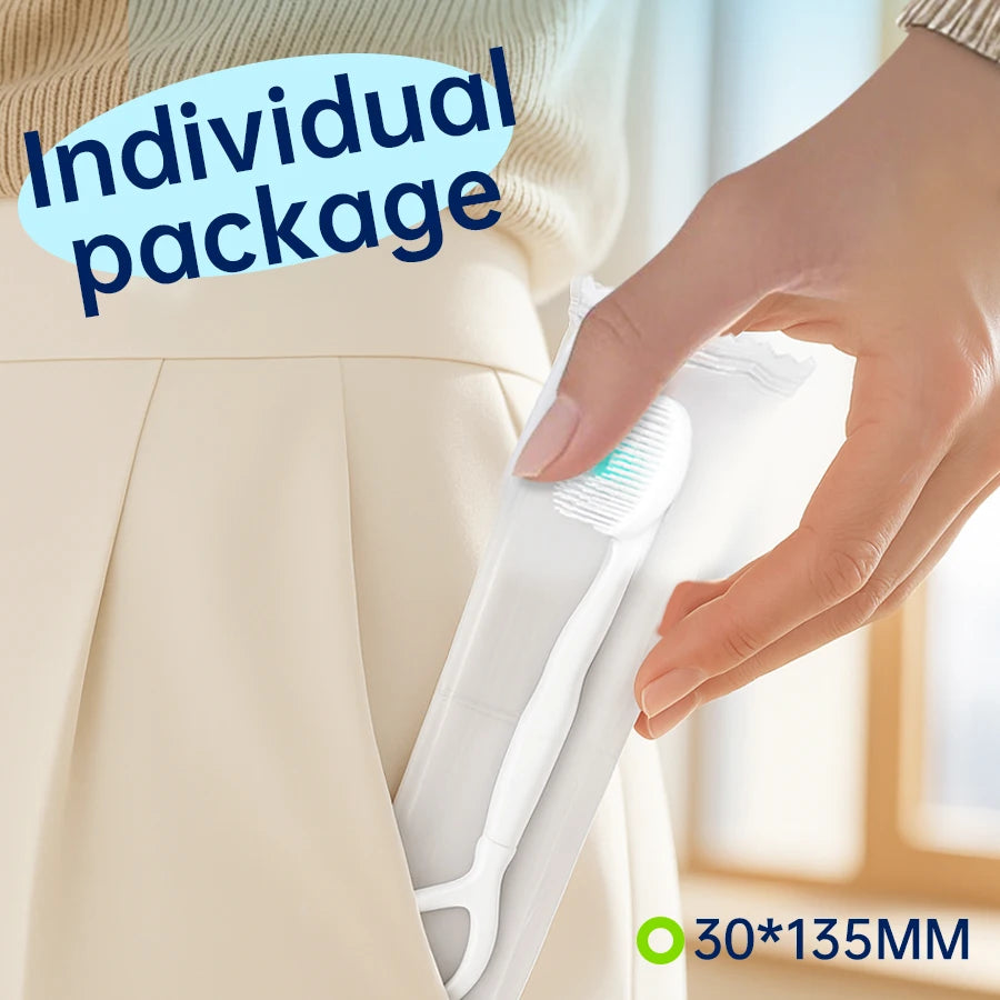 Portable Travel Toothbrush Mini Exploded Bead Toothbrush Disposable Adult Cleaning Toothbrush Individually Packaged Beauty World Shop
