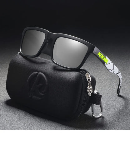 KDEAM Men's Polarized Sunglasses Square Casual Outdoors Sun Glasses Women Unisex Sunglass For Couple With Zipper Case Beauty World Shop
