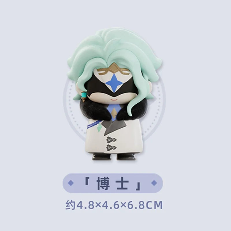 Mihoyo Genshin Impact Fatui Harbinger Q Version Series Blind Box Desktop Mini Doll Model Toys Trend Decoration Surprise Gifts Beauty World Shop
