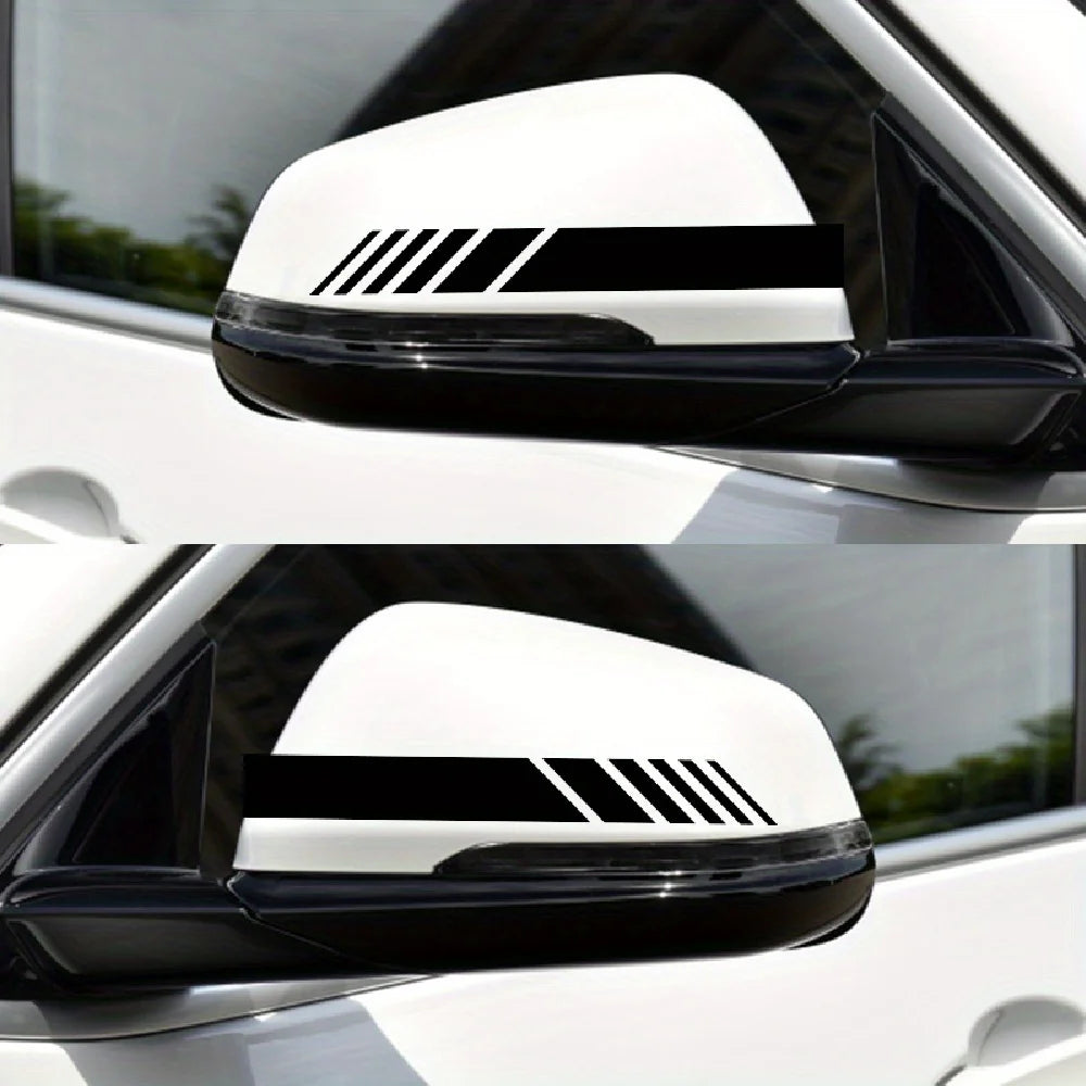 JDM Reflective Car Stickers - Classic Stripes Vinyl Decals, Self-Adhesive for Easy Install - Fit Any Car Body - Waterproof, 4pcs Beauty World Shop