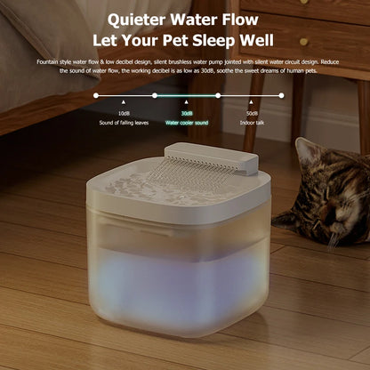 Pet Water Fountain With 3pcs Filter chips Auto circulation 3L large capacity Ideal for cats & dogs Replacement Filter for sale