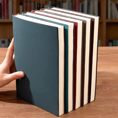 A5 Soft Leather Notebook, 120 Pages, Office Stationery, Waterproof Cover, Comfortable Touch, Hot Selling Beauty World Shop