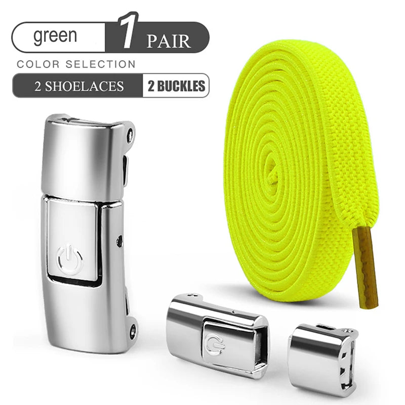 8mm No Tie Shoe Laces Press Lock Shoelaces Without Ties Elastic Laces Sneaker Kids Adult Widened Flat Shoelace for Shoes Beauty Fashion