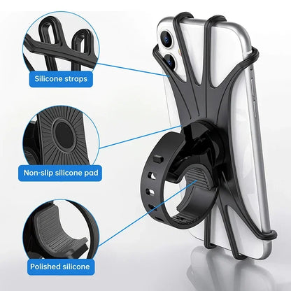 Bike Phone Holder Bicycle Mobile Cellphone Holder Motorcycle Stand Suporte Celular For iPhone Samsung Xiaomi Gsm Houder Fiets Beauty World Shop