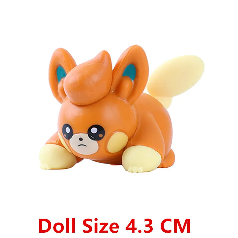 New 4-9 CM Pokemon Anime Figure Pikachu Gengar Eevee Series Mew Cartoons Figure Pocket Monster Action Model Toys Kids Gifts Beauty World Shop