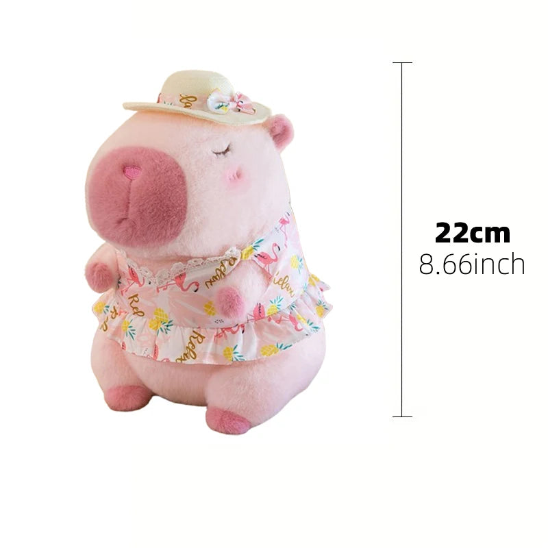 23cm Capybara Plush Simulation Capibara Anime Fluffty Toy Cute Doll Stuffed Animals Soft Doll Plush Christmas Thanksgiving Gift Beauty Fashion