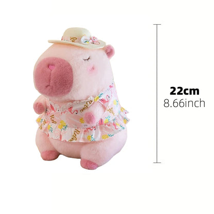 23cm Capybara Plush Simulation Capibara Anime Fluffty Toy Cute Doll Stuffed Animals Soft Doll Plush Christmas Thanksgiving Gift Beauty Fashion