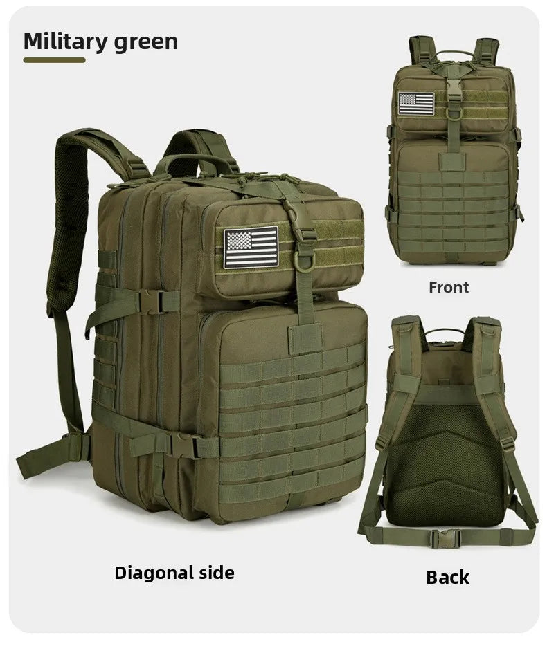 Adjustable Shoulder Straps Hiking Backpack Zipper Closure Travel Sports Camping Mountaineering Cycling Outdoor Unisex Foldable L Beauty World Shop
