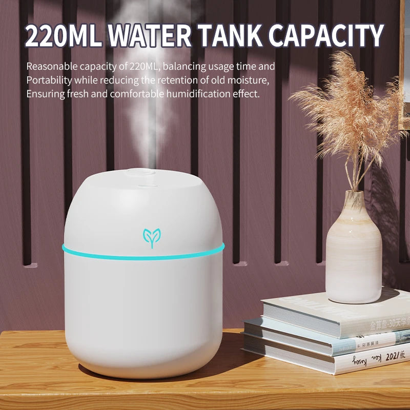 220ML big fog amount usb air humidifier Small desktop humidifier home intelligent car aromatreatment machine Beauty World Shop