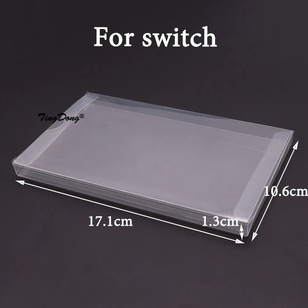 5/20PCS Clear Transparent Game Cartridge Box Case Games Plastic PET Protector for N64 NES SNES for ps5 ps4 ps3 GB GBA GBC Switch