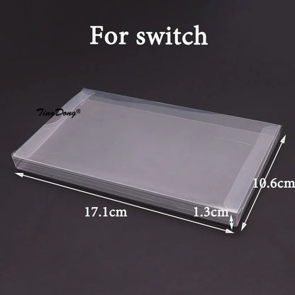 5/20PCS Clear Transparent Game Cartridge Box Case Games Plastic PET Protector for N64 NES SNES for ps5 ps4 ps3 GB GBA GBC Switch