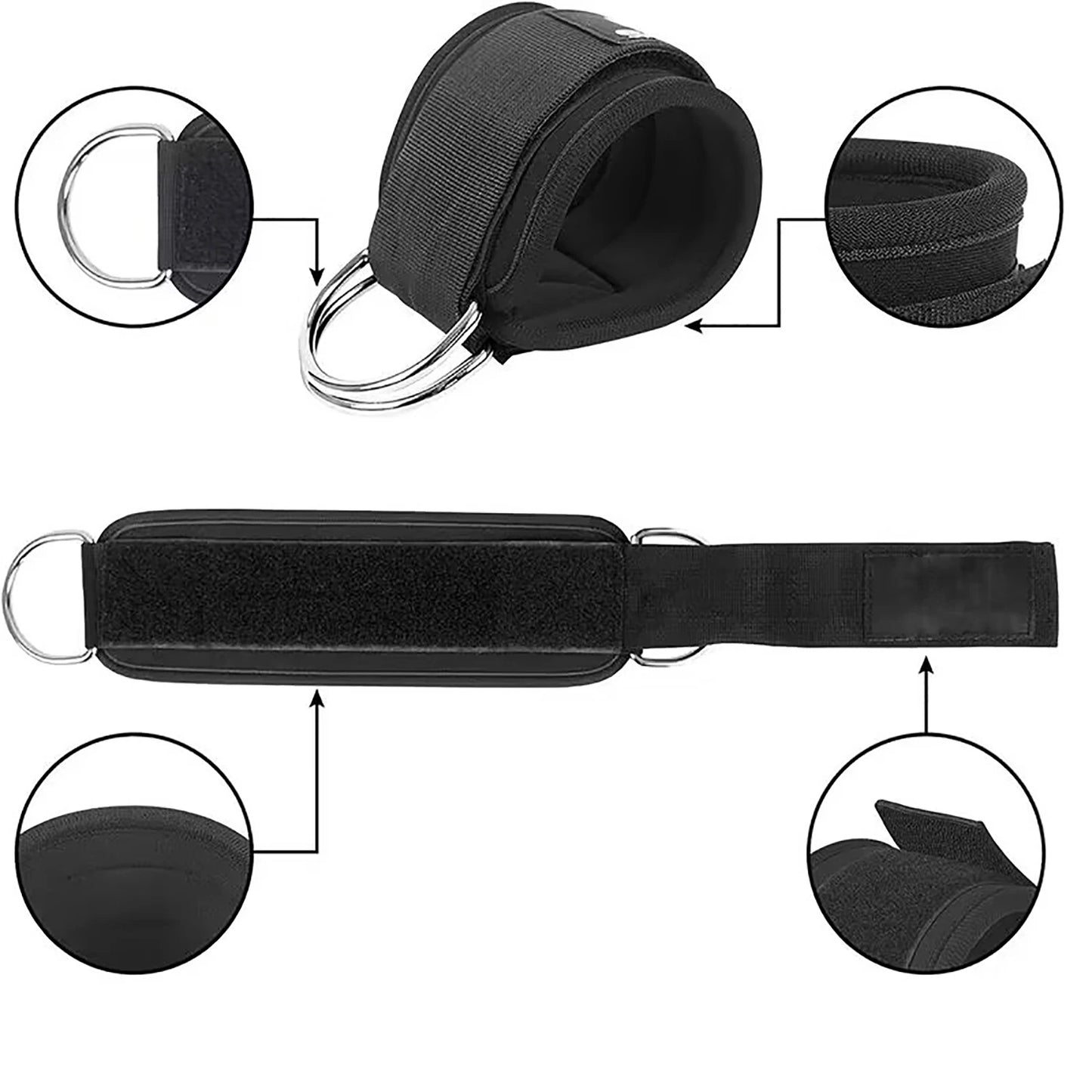 Ankle Straps Resistance Bands Set Fitness Workout Exercise Equipment Ankle Weight Yoga Elastic Fitness Band For Gym Man Woman Beauty World Shop