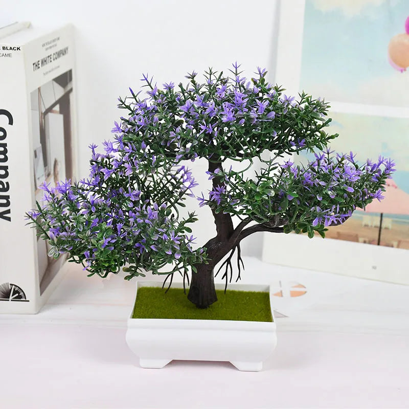 Artificial Plants Bonsai Small Tree Pot Fake Plant Flowers Potted Ornaments For Home Room Table Decoration Hotel Garden Decor Beauty World Shop