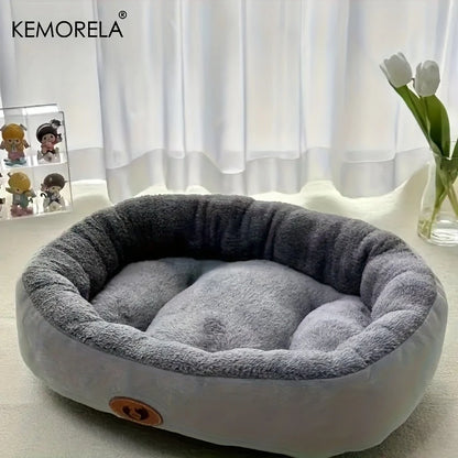 Cozy Oval Snuggle Pet Bed, Plush & Thickened Cat Bed Warm and Secure Bed for Cats and Small Medium Dogs, All Seasons Beauty World Shop