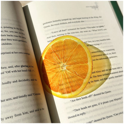 Delicate Transparent Acrylic Apple Bookmark Reading Mark Student Gift Premium Feeling Cute Grape Tomato Bookmarks Beauty World Shop