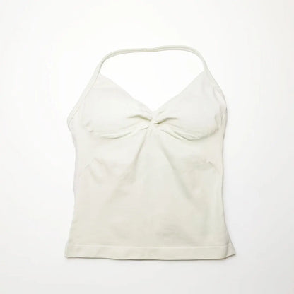 NCLAGEN Impact Longline Strappy Top Sports Yoga Vest Women's Fitness Tank Top Gym Beautiful Open Back Bra Running Workout Halter Beauty World Shop