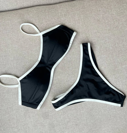 2026 Sexy Bikini Women Swimsuit Female Swimwear Bandeau Biquini Bathing Suit Shiny Swimming Suits Halter Bodysuit Beachwear Beauty World Shop