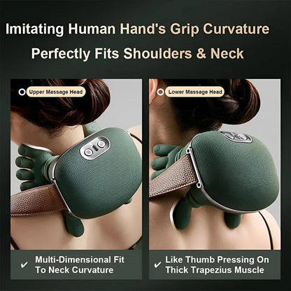 2026 Bionic Neck Shoulder Massager N7 Kneading Massager Shawl 3-Level Modes Neck Cervical Waist Leg Body Muscles Massage Pillow Beauty World Shop