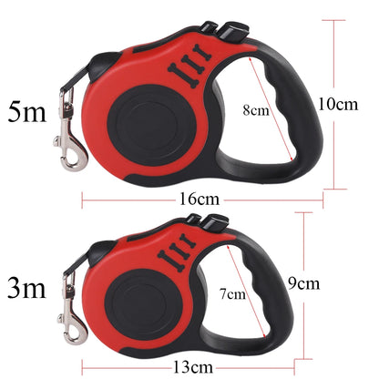 1pc/3pcs 3m 5m Dog Leash for Small Dogs Cat Automatic Retractable Nylon Lead Puppy Outdoor Travel Walking Hiking Traction Rope Beauty World Shop