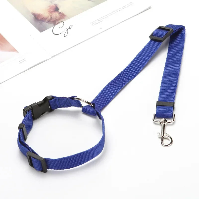 1pc Pet Dog and Cat Seat Belt Car Headrest Restraint Adjustable Safety Rope Car Seat Belt Dog Accessories for Small Dogs Beauty World Shop