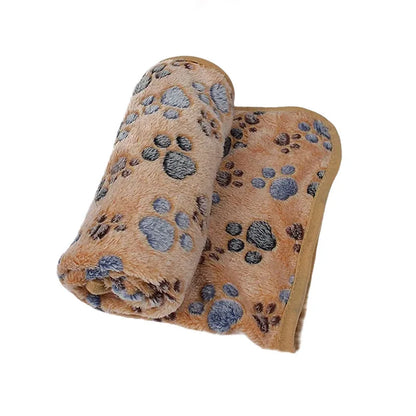 Soft Fluffy High Quality Pet Blanket Cute Cartoon Pattern Pet Mat Warm and Comfortable Blanket for Cat Dogs Mat
