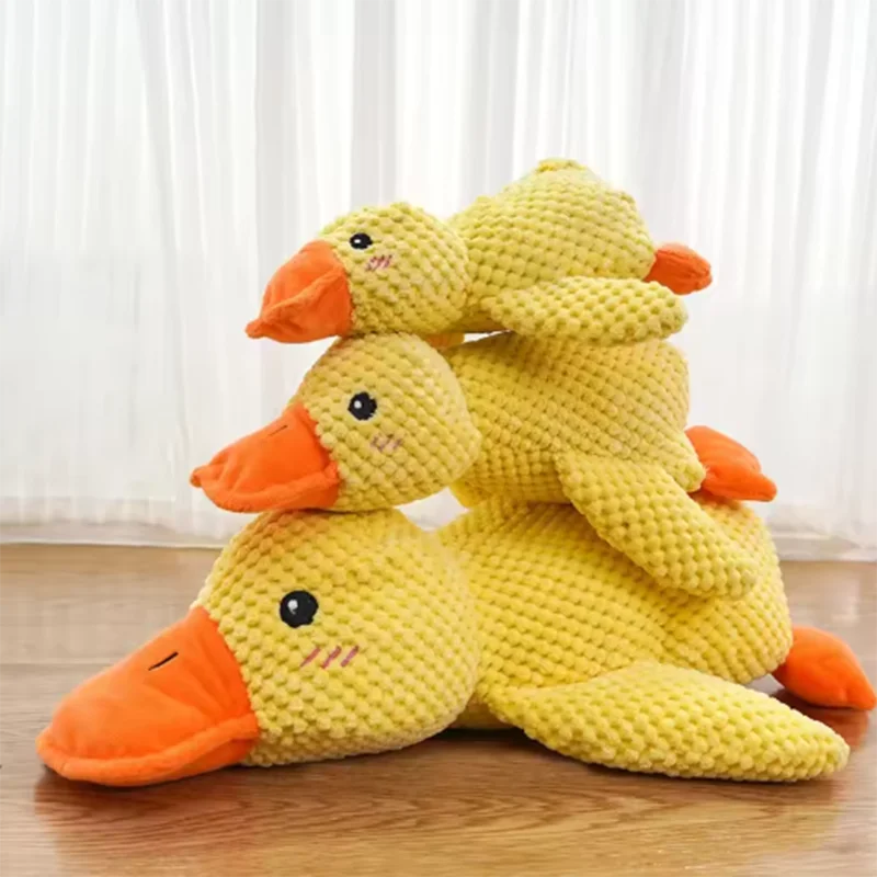 Cute dog Toy Stomping Duck Bite Resistant Grinding Teeth Cleaning Large Dog Interactive Entertainment Puppy Boredom Plush Toy Beauty World Shop