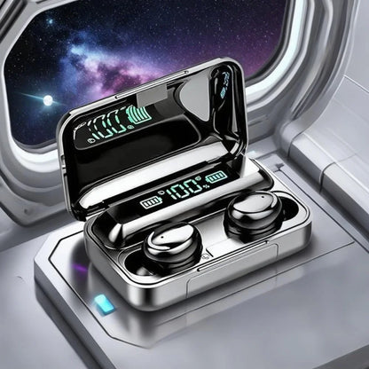 F9 Sport Wireless Earphones Bluetooth Stereo Headphones Noise Reduction Waterproof Earbuds with Mic for Beauty Fashion