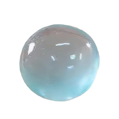 Blue Maltose Squishy Toy Cute Mochi Anti Stress Fidget Toy Soft Simulated Bule Transparent Ball Quick-rebound Decompression Toy Beauty World Shop