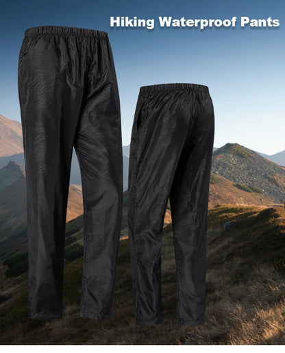 LNGXO Waterproof Hiking Pants Unisex Camping Trekking Climbing Rain Pants Outdoor Sports Quick Dry Mountain Women Men Trousers Beauty World Shop