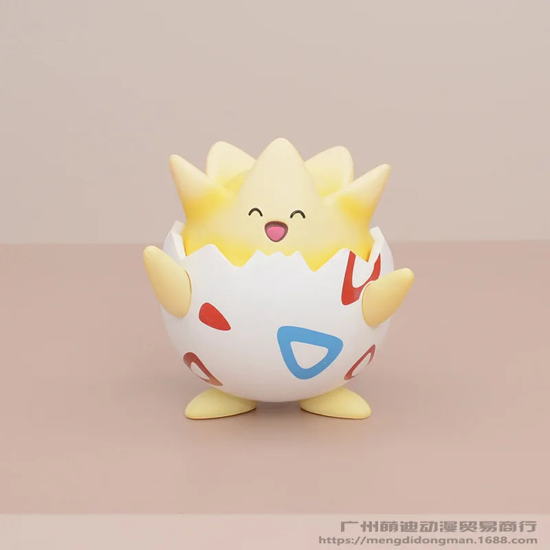 Kawaii Pokemon Happy Togepi Anime Figure Car Desktop Ornament Cute Model Doll Boys And Girls Toys Surprise Gift Collectible Beauty World Shop