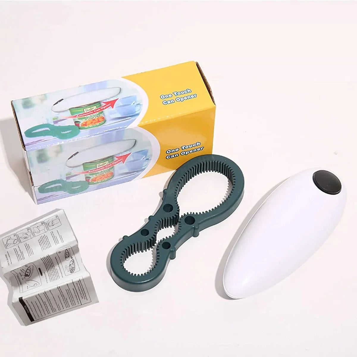One Touch Automatic Electric Can Opener Portable Kitchen Jar Bottle Opening Tool Beauty World Shop