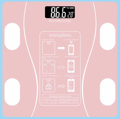 Body Fat Scale Smart Wireless Digital Bathroom Weight Scale Body Composition Analyzer With Smartphone App Bluetooth-compatible Beauty World Shop