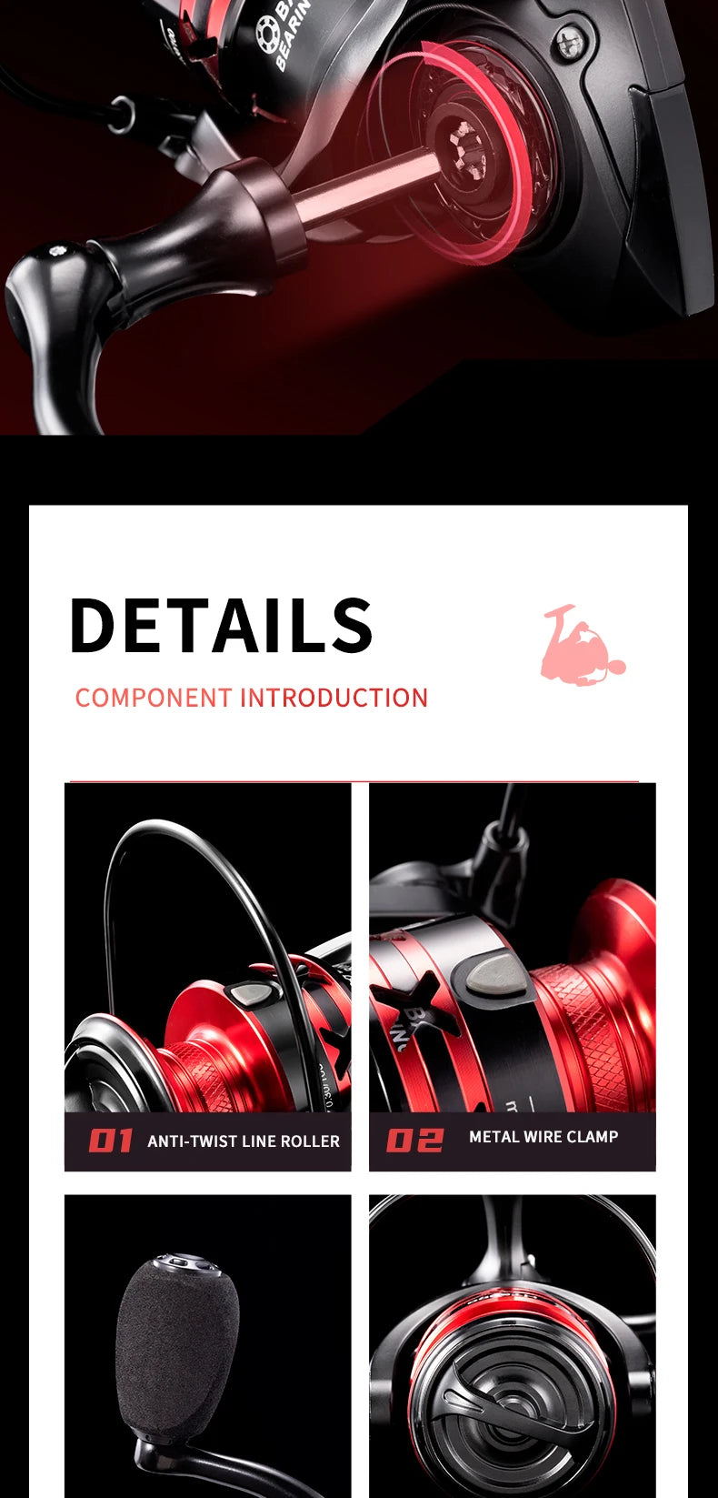 Rooblinos HT Spinning Fishing Reels For Saltwater Freshwater Metal Spool Left/Right Interchangeable Trout Carp Fishing Tackle Beauty World Shop