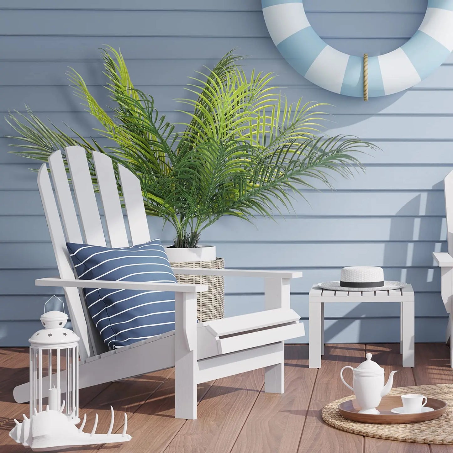 20.47in 9Leaves Artificial Tropical Plants Fake Palm Plant Branch Green Leaves for Home Garden Office Jungle Carnival Decoration Beauty World Shop