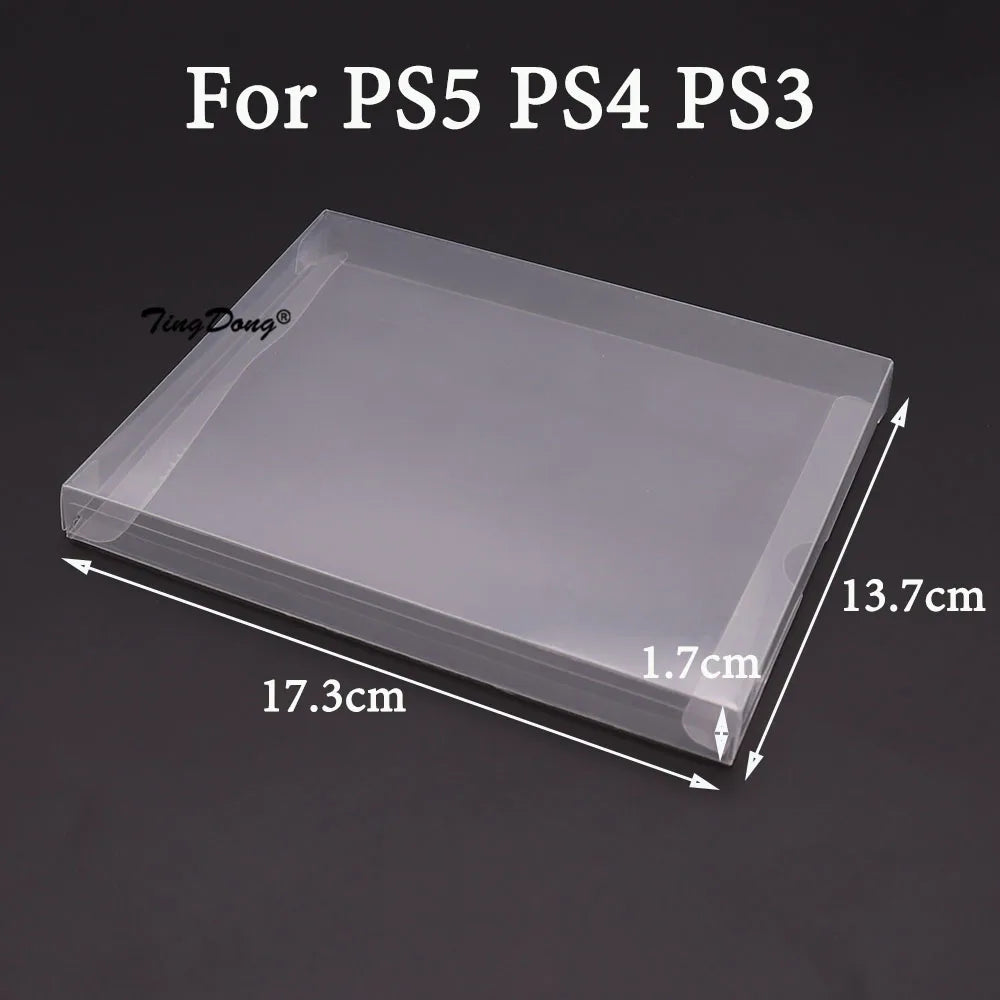 5/20PCS Clear Transparent Game Cartridge Box Case Games Plastic PET Protector for N64 NES SNES for ps5 ps4 ps3 GB GBA GBC Switch