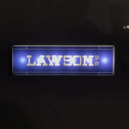 Hot Convenience Store Fridge Magnet Miniature Model Magnetic Attraction Decorate Night Light Atmosphere Light Glowing Signboard Beauty World Shop