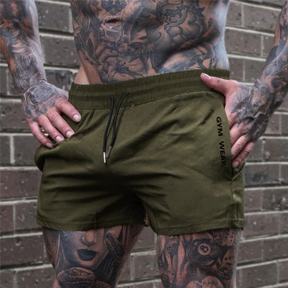 NEW Sports Trendy Quick-drying Three-point Pants Elastic Thin Running shorts Track And Field Training Pants Fitness Beach Shorts