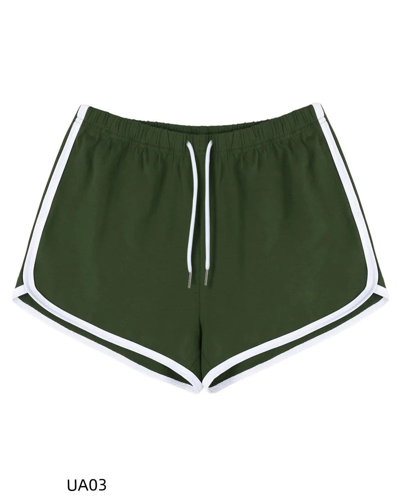 Summer Women's Casual Solid Cotton shorts Yoga Gym Workout Fitness Pants Loose Student Comprehensive Training Short Beauty World Shop