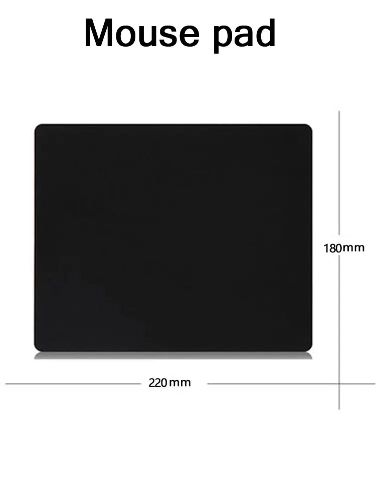 Mouse Pad Gaming Esports Mouse Pad Universal Desktop And Laptop Computer Simple And Pure Black Office Rubber Small Anti Slip Pad Beauty World Shop