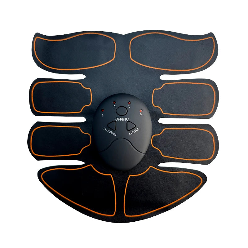 New EMS Muscel Stimulator Abdominal Arm Leg Neck Trainer Muscle Toner Body Training Slimming Massager Fitness Use With Battery Beauty World Shop