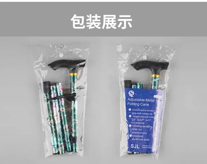 Outdoor Walking Sticks Hiking Camping Mountaineering Poles Telescopic Baton Trekking Poles Folding Cane Crutches Pole Unisex Beauty World Shop