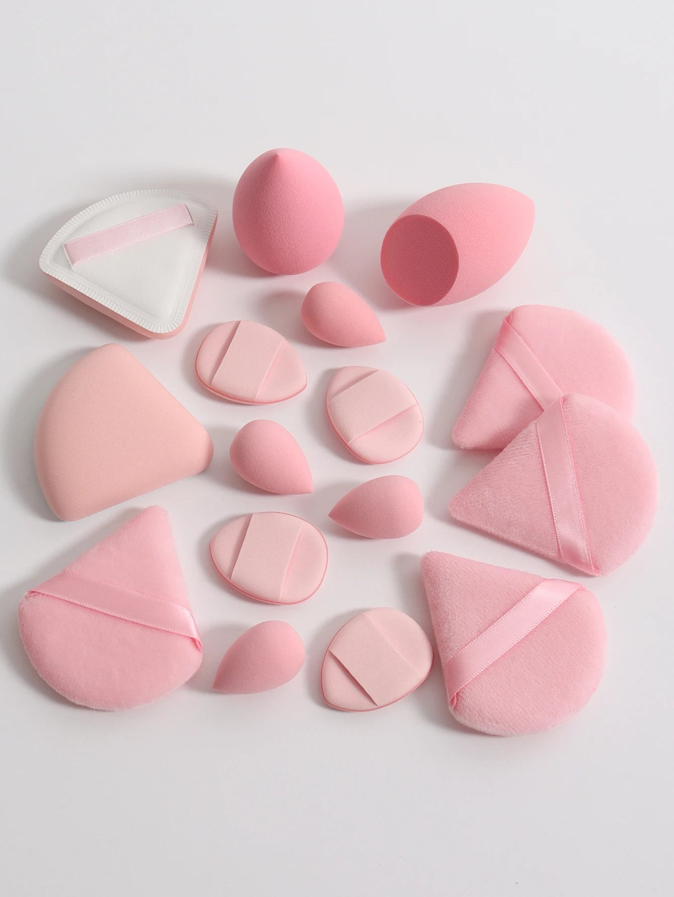 Cat Powder Cotton Candy 16-Piece Set 2 Makeup Eggs & 4 Mini Makeup Eggs & 2 Cotton Candy Powder Puff & 4 Powder Puff & 4 Mini C Beauty World Shop