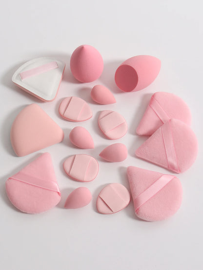 Cat Powder Cotton Candy 16-Piece Set 2 Makeup Eggs & 4 Mini Makeup Eggs & 2 Cotton Candy Powder Puff & 4 Powder Puff & 4 Mini C Beauty World Shop
