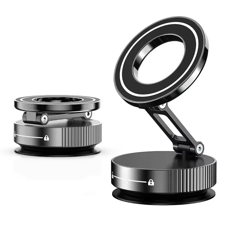 Super Strong Magnetic Phone Holder Foldable Design 360° Adjustable Vacuum Car Mount For Car Desk Bathroom Phone Holder Beauty World Shop